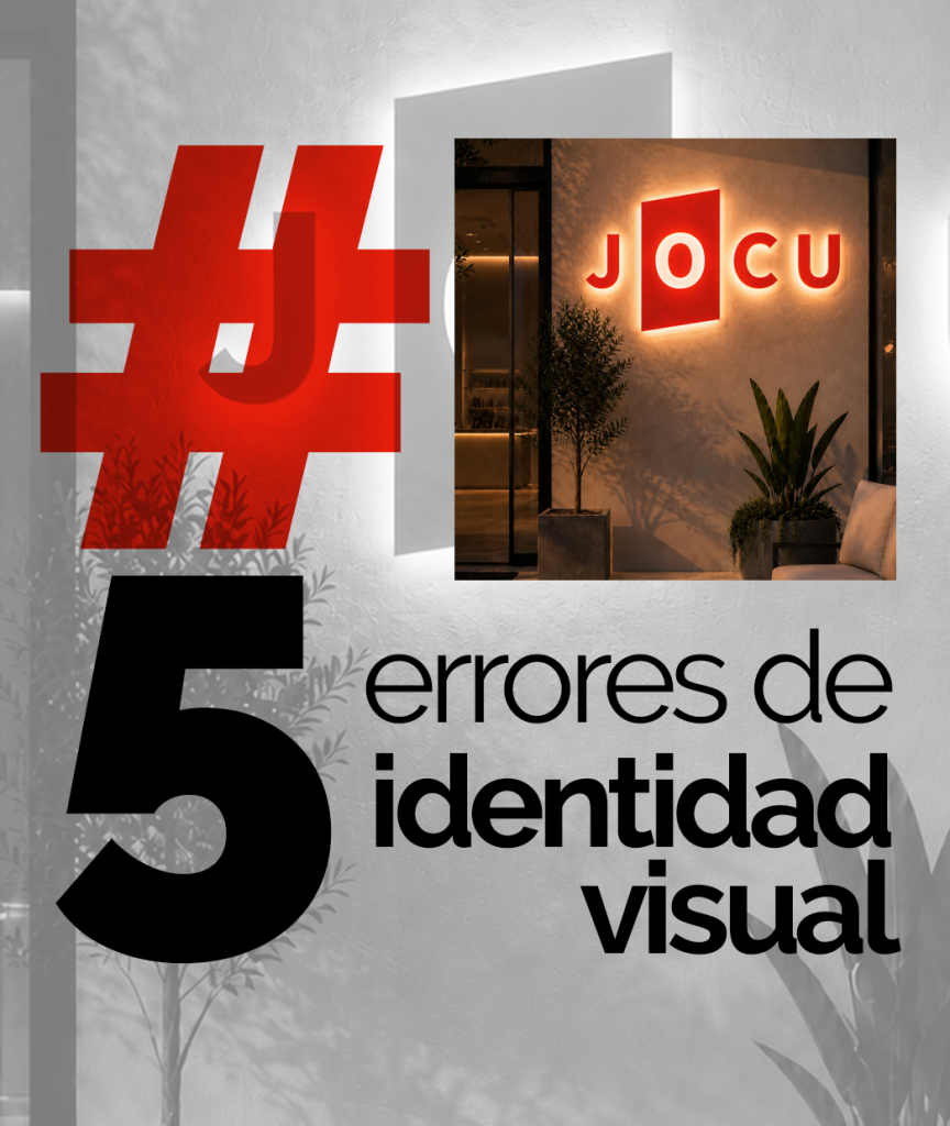¿Tu local no transmite lo que eres? ➡️ Descubre los 5 errores más comunes al aplicar la identidad visual en espacios físicos y cómo evitarlos con JOCU